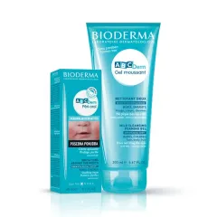 Bioderma, ABCDerm Peri-oral krema za pomiritev kože, 40 ml + Moussant nežen gel, 200 ml