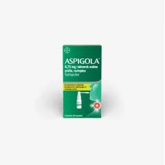Aspigola 8.75 mg/odmerek, oralno pršilo, raztopina, 15 ml