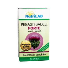 Nutrilab, pegasti badelj forte 375mg kapsule, 60 kapsul