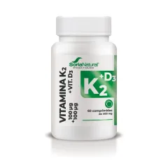 Soria Natural, Vitamin D3 K2, 60 tablet
