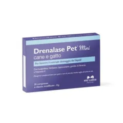 Drenalase Pet Mini, tablete za male in srednje pse in mačke, 20 tablet