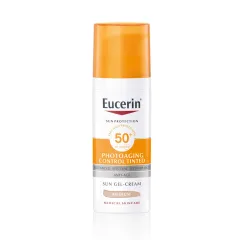 Eucerin, Sun Photoaging Control, CC obarvan kremni gel za zaščito obraza pred soncem medium ZF50+, 50 ml
