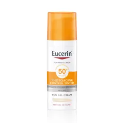 Eucerin, Sun Photoaging Control, obarvan kremni gel za zaščito obraza pred soncem light ZF50+, 50 ml