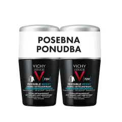 Vichy Homme, Invisible Resist roll-on detranspirant, 2 x 50 ml