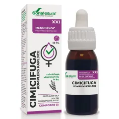 Soria Natural, Cimicifuga XXI kompleks kapljice brez alkohola, 50 ml
