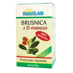 Nutrilab, Brusnica z D-manozo, 60 kapsul
