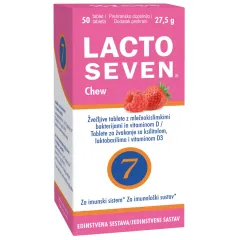Lactoseven, Chew žvečljive tablete, 50 tablet