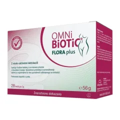 Omni-Biotic, Flora Plus prašek v vrečkah, 2 g, 28 vrečk