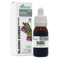 Soria Natural, Sladki koren XXI kapljice brez alkohola, 50 ml