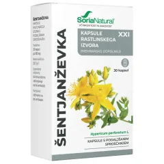 Soria Natural, Šentjanževka XXI kapsule s podaljšanim sproščanjem, 30 kapsul