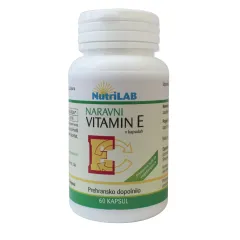 NutriLAB, Naravni vitamin E, 60 kapsul