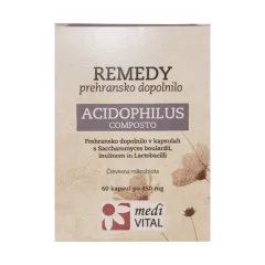 MediVITAL, Remedy Acidophilus composto kapsule, 60 kapsul