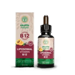 Ekolife Natura, liposomski vitamin B12, tekočina steklenička s kapalko 60ml