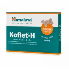 Himalaya, Koflet-H pastile, ingver, 12 pastil