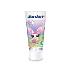 Jordan, Kids zobna pasta z blagim sadnim okusom 0 - 5 let 500 ppm F, 50 ml