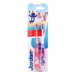 Jordan, Step 3 zobna ščetka s pokrovčkom 6 - 9 let, 2 ščetki
