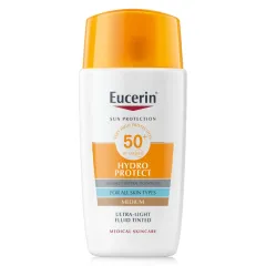 Eucerin, Sun Hydro Protect Tinted, obarvan fluid za zaščito obraza pred soncem medium ZF50+, 50 ml