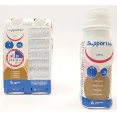 Supportan Drink, okus kapučino, 200 ml, 4 plastenke