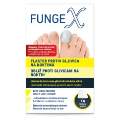 Fungex, obliž proti glivicam na nohtih, 14 obližev