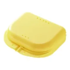 Mediblink, posodica za zobni aparat S, rumena M041