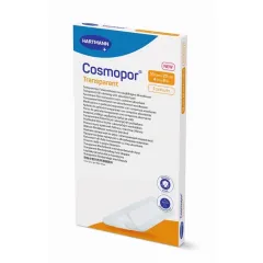 Cosmopor, Transparent prozorni sterilni obliž z vpojno blazinico 10 x 20 cm, 5 obližev