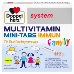 Doppelherz, System Multivitamin Mini-Tabs Immun Family mini tabletke, 20 vrečk