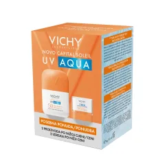 Vichy, Capital Soleil UV Aqua nevidni vlažilni fluid ZF50, 50 ml + Stik ZF50+, 10 g