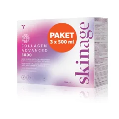 Yasenka, Skinage Collagen Advanced 5000 sirup, paket 3x 500 ml