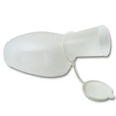 Junghans, moška posoda za urin s pokrovom, bela, 1000 ml