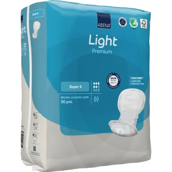 Abena, Light Premium Super 4 vložna hlačna podloga, 30 predlog