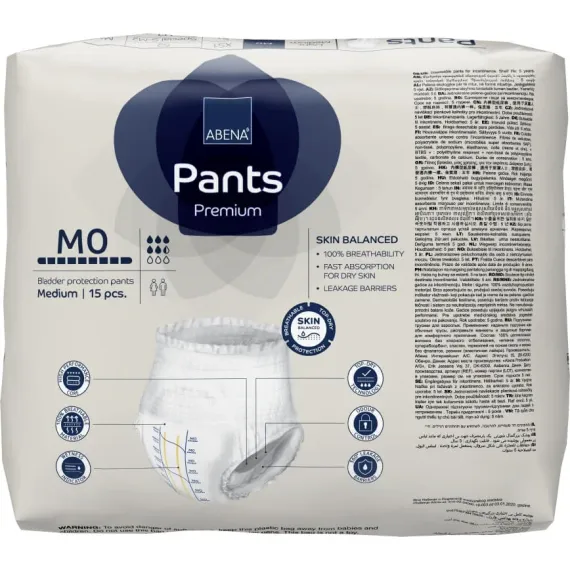 Abena, Pants Premium M0 mobilne hlačke, 15 hlačk 