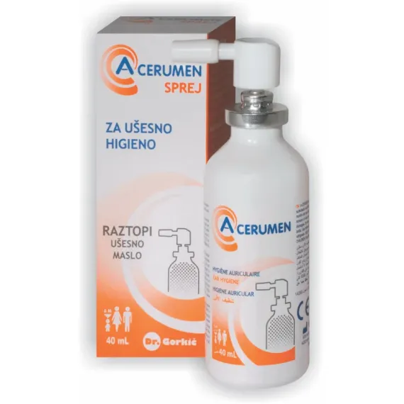 A-Cerumen, pršilo za ušesno higieno, 40 ml