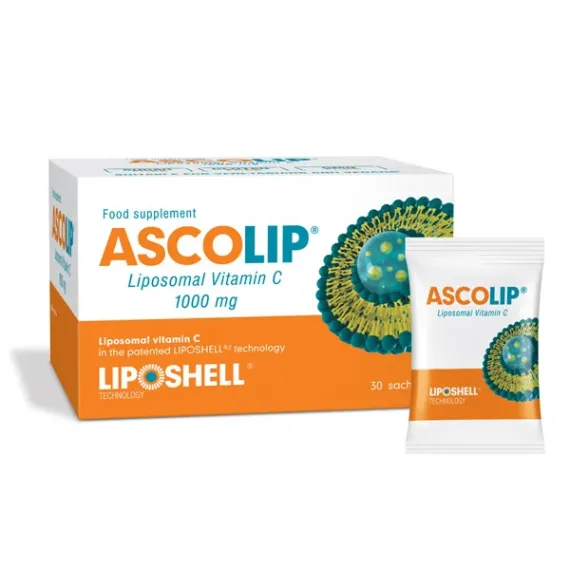 Ascolip, liposomski vitamin C, 1000 mg, 30 vrečk