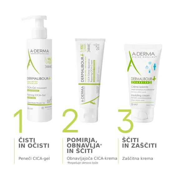 A-Derma, Dermalibour+ obnovitvena CICA krema, 50 ml