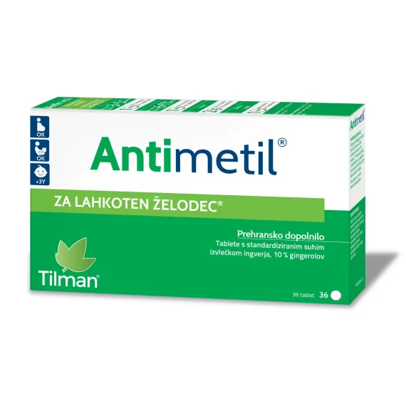 Antimetil, ingver tablete, 36 tablet