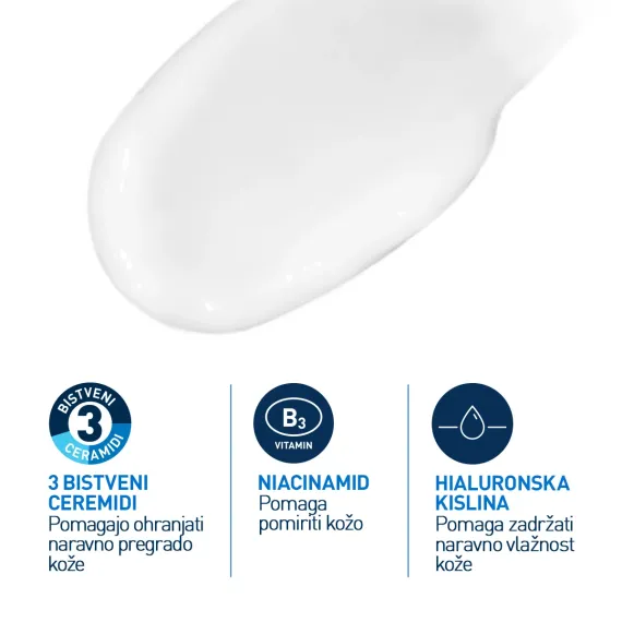 CeraVe, vlažilna nega za obraz, 52 ml