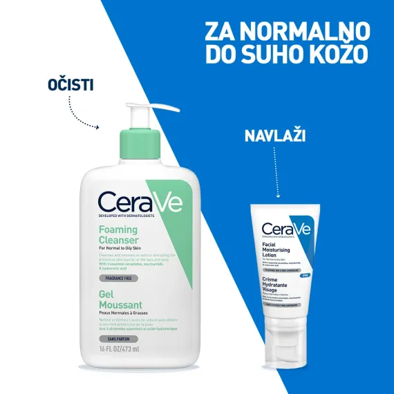 CeraVe, vlažilna nega za obraz, 52 ml