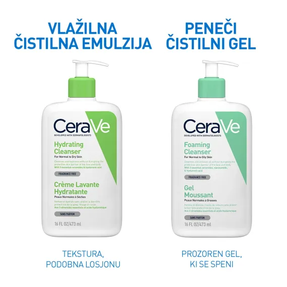 CeraVe, vlažilna čistilna emulzija, 1 L