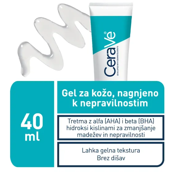CeraVe, gel za kožo nagnjeno k nepravilnostim, 40 ml