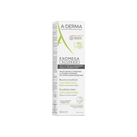 A-Derma, Exomega allergo, emolientni balzam, 40 ml