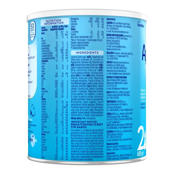 Aptamil, 2 Pronutra, 400 g