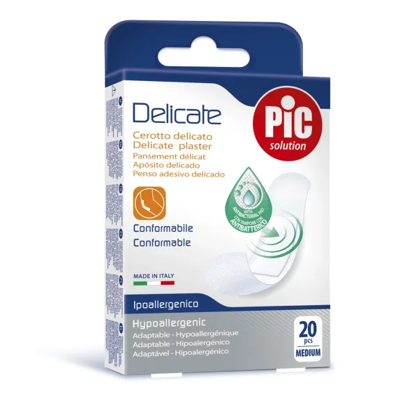 Pic, Delicate, antibakterijski obliži M, 20 obližev 