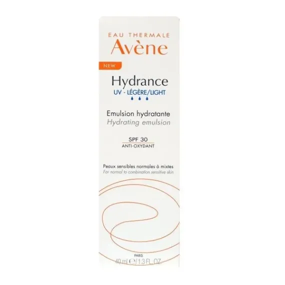 Avene, Hydrance UV Legere, lahka vlažilna emulzija ZF30, 40 ml