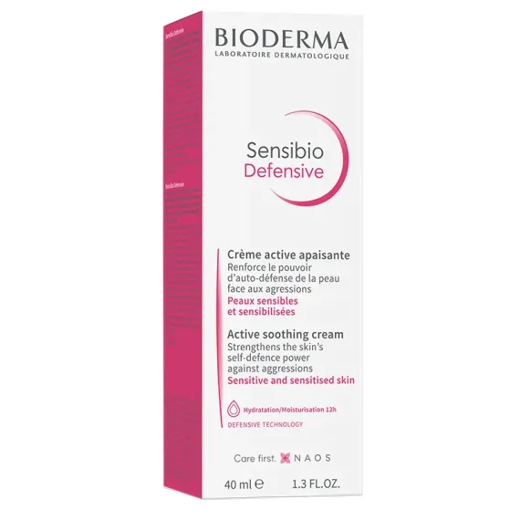 Bioderma, Sensibio Defensive, aktivna pomirjujoča krema, 40 ml