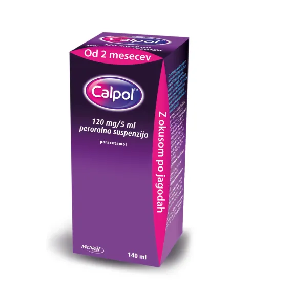Calpol 120 mg/5 ml peroralna suspenzija, 140 ml