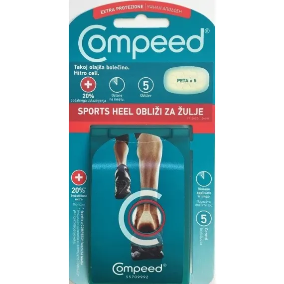 Compeed, obliž za žulje Extreme - peta, 5 obližev