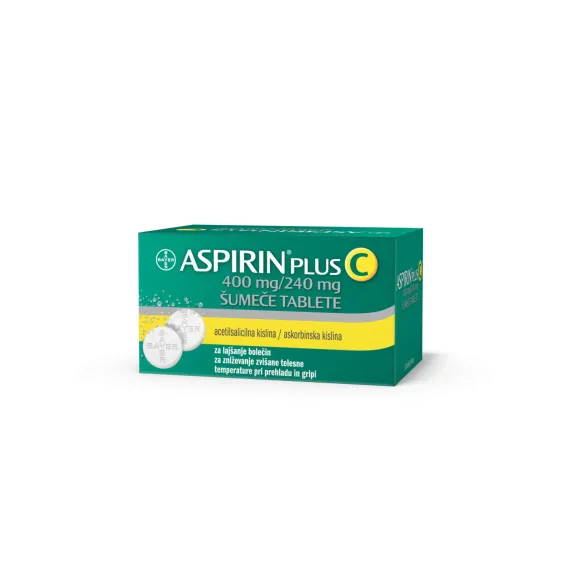 Aspirin plus C 400 mg/240 mg šumeče tablete, 20 tablet