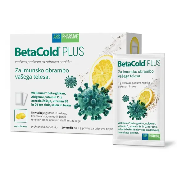 BetaCold Plus, prašek v vrečki, 10 vrečk