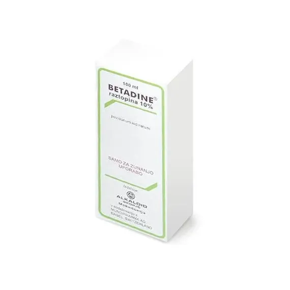 Betadine 100 mg/ml dermalna raztopina, 100 ml