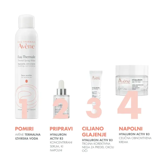 Avene, Hyaluron Activ B3, krema za obnovo celic, 50 ml